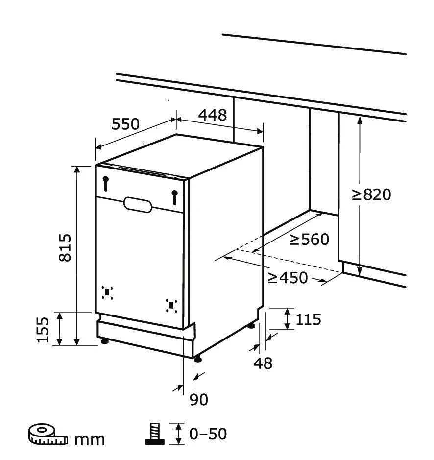 Exquisit Geschirrspüler EGSP9410-E-030D Inox | Einbaugerät, Vollintegriert | 10 Maßgedecke | Inox 6 Exquisit Geschirrspüler EGSP9410-E-030D Inox | Einbaugerät, Vollintegriert | 10 Maßgedecke | Inox – Bild 6