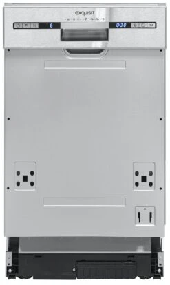 Exquisit Geschirrspüler EGSP2109-EB-030E Inox | Einbaugerät, Teilintegriert | 9 Maßgedecke | Inox
