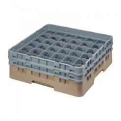 Cambro Gläserspülkorb Beige Mit 36 Fächern Max Glashöhe 13,3cm. Dieser Gläserspülkorb Bietet