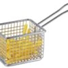 3x Servier-Frittierkorb, Eckig Breite: 8 Cm, Höhe: 7 Cm, Stiellänge: 9,5 Cm