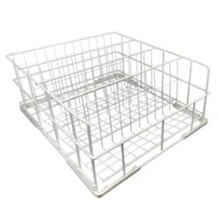 Gläserspülkorb 400x400 Mm - 4 Reihen Drahtgitter
