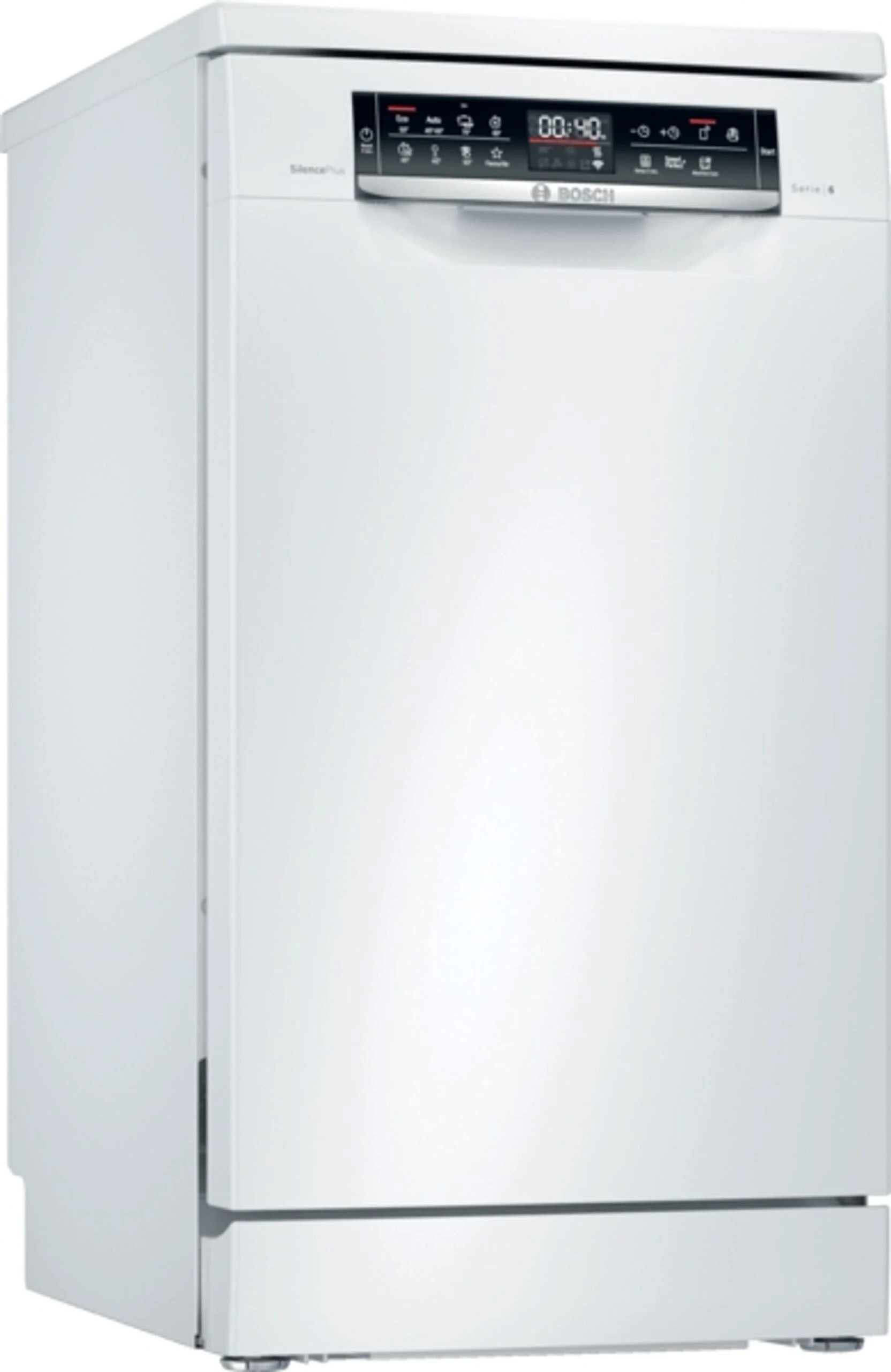 Bosch Serie 6, Freistehender Geschirrspüler, Weiß, SPS6EMW23E, 45 Cm Breit, 85 Cm Hoch 1 Bosch Serie 6, Freistehender Geschirrspüler, Weiß, SPS6EMW23E, 45 Cm Breit, 85 Cm Hoch