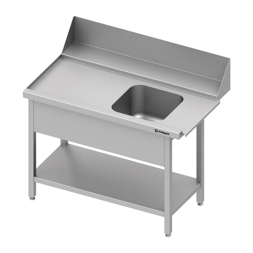 Stalgast Edelstahl Zulauftisch Mit Becken, Grundboden Und 20 Cm Aufkantung, 800 Mm Breit, Anbauseite Links 5 Stalgast Edelstahl Zulauftisch Mit Becken, Grundboden Und 20 Cm Aufkantung, 800 Mm Breit, Anbauseite Links – Bild 5