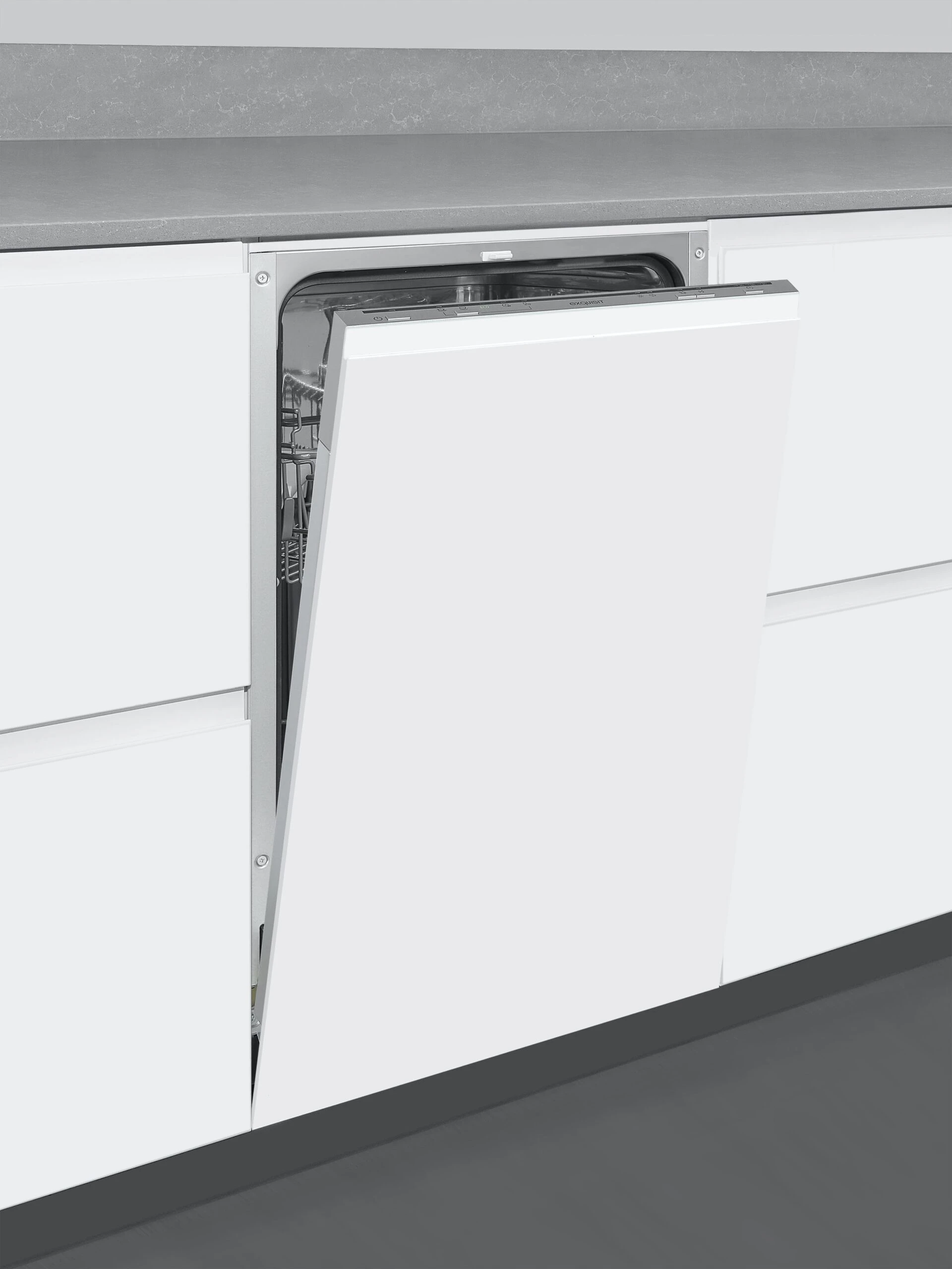 Exquisit Geschirrspüler EGSP1009-E-030E Silber | Einbaugerät, Vollintegriert | 9 Maßgedecke | Silber 6 Exquisit Geschirrspüler EGSP1009-E-030E Silber | Einbaugerät, Vollintegriert | 9 Maßgedecke | Silber – Bild 6