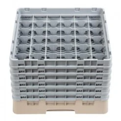 Cambro Gläserspülkorb Beige Mit 36 Fächern Max Glashöhe 29,8cm. Dieser Gläserspülkorb Bietet